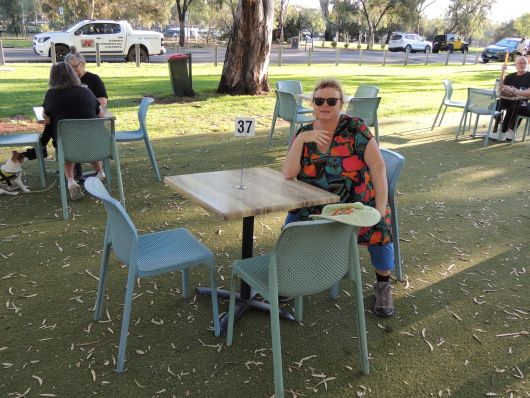 Cafe Bobby and Me outside